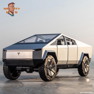 NAU-MAN 1:24 Tesla Cybertruck 科幻貨卡皮卡特斯拉擺件模型車汽車模型【車品優選】