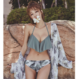 泳裝 比基尼 泳衣 三件式 鋼圈泳衣 性感泳衣 罩衫泳衣 泳裝女 海邊 游泳