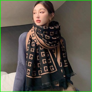 SQ1時尚豹紋圍巾女仿羊絨秋冬加厚流蘇披肩QS1