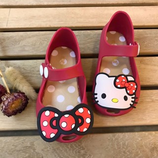 《現貨下單》KT貓咪寶寶兒童涼鞋女童米妮公主鞋卡通四季鞋1-6歲防水果凍膠鞋