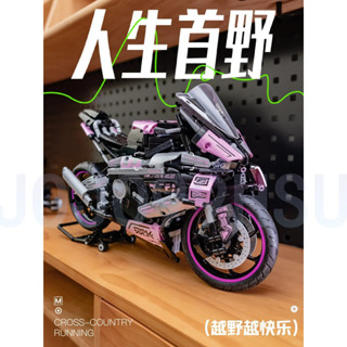🔥熱銷🔥寶馬BMW M1000RR 1:5尺寸 相容樂高積木 摩託車積木成人大型模型益智拚裝車男孩禮物 機車模型擺件