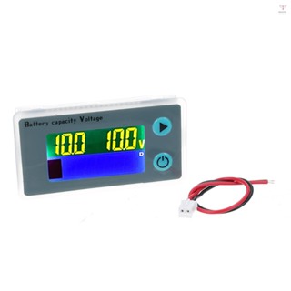 10-100v LCD 電池監視器 12V/24V/36V/48V 數字電池容量電壓表測試儀百分比水平電壓溫度開關儀表錶
