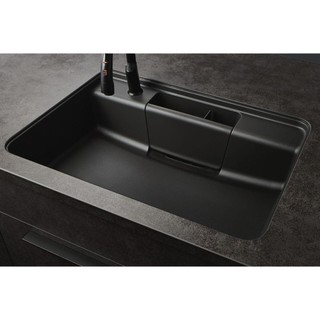 【格蘭登】日本 LIXIL SUNWAVE RICHELLE HQ 高科技石英水槽 鐵灰色 76cm 下嵌