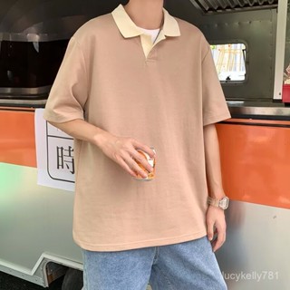 💯全臺免運 臺灣出貨💯 M-8XL 大尺碼男裝 POLO衫男短袖2024夏季潮牌翻領日系plol衫男士T恤襯衫領