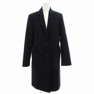 UNIQLO 尤尼克洛 羊毛喀什米爾切斯特大衣 單 及膝 海軍藍