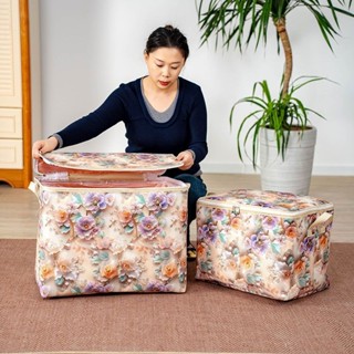 2025新款布藝衣帽間可折疊衣帽間家用衣服帶蓋收納箱大容量棉被收納蓋布多層可折疊衣櫃、宿舍家居服20250503