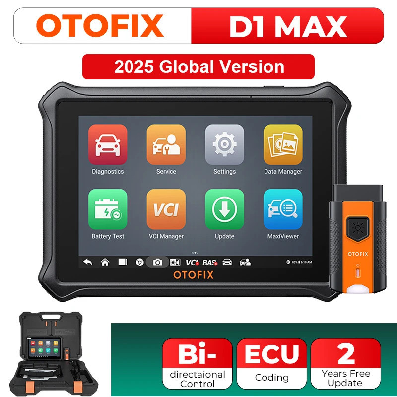 OTOFIX D1 Max 汽車診斷掃描工具雙嚮掃描儀 ECU 編碼 DoIP 和 CANFD D1 PRO 陞級更新
