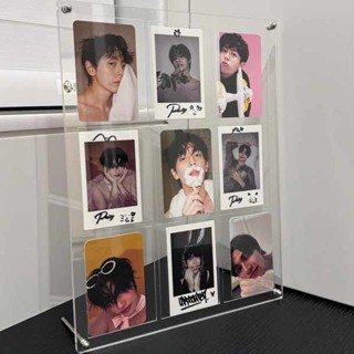 卡磚 小卡套 小卡收納盒 亞克力相框擺臺展示架桌牌L型臺卡桌面立牌展示牌臺牌立式diy雙面透明擺件收納三寸拍立得小卡票根