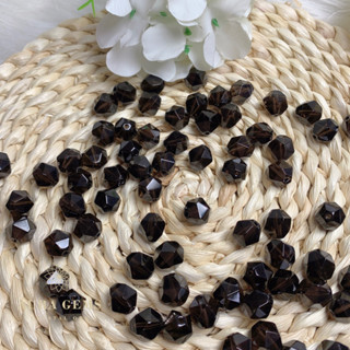 【AURA GEMS】天然茶水晶隨形方塊四方珠飾品配件 diy手作材料 手串配件
