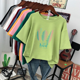 衣時尚 大碼上衣 短袖T卹 印花上衣 小衫 中大尺寸 S-4XL新款寬鬆韓版洋氣半袖上衣-3825.