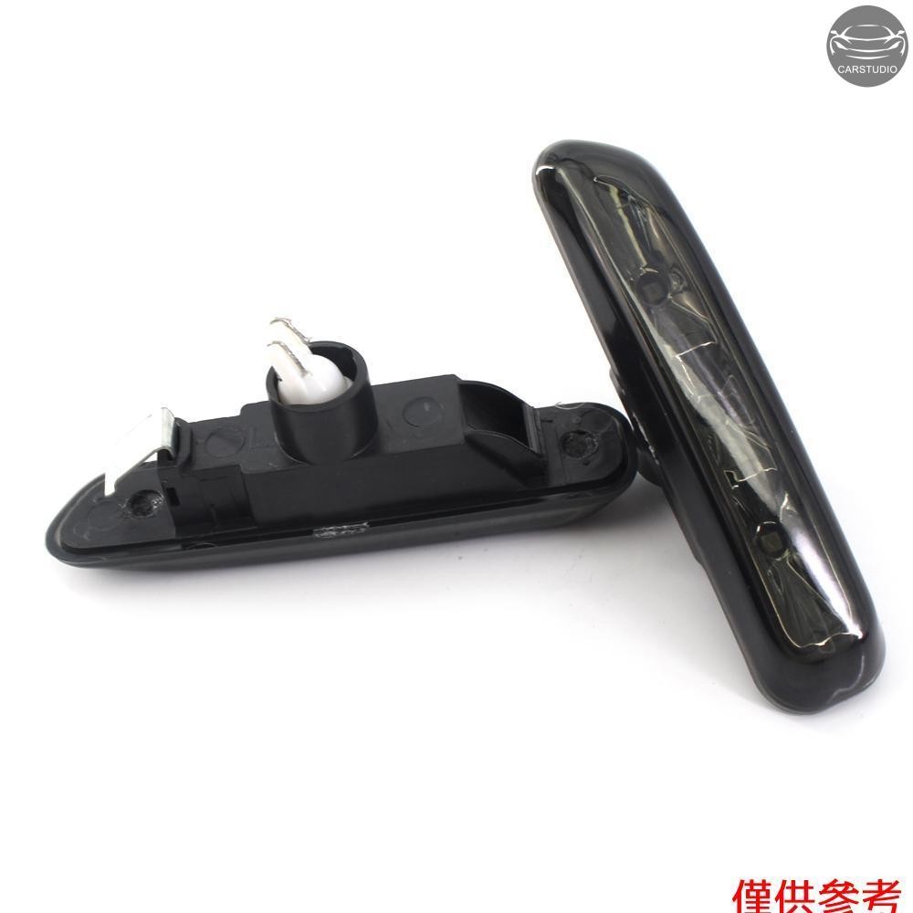 BMW 2 件裝 LED 側製造燈前擋泥板信號燈轉向信號燈總成更換件適用於寶馬 3 系 E46 4 門 1999-200