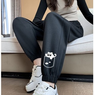 胖胖美依 長褲 束腿褲 運動褲 寬褲 保暖中大碼 M-4XL新款寬鬆新款束腳燈籠褲高腰加絨哈倫-2352.
