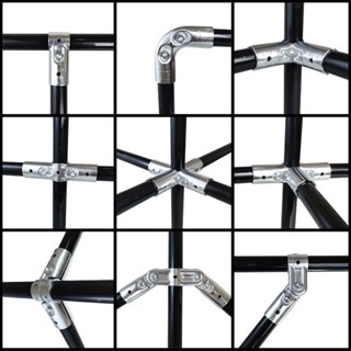 【臺灣熱銷】鋼管接頭 20mm 25mm 32mm 6分 連接件 鍍鋅管 固定卡扣 加厚