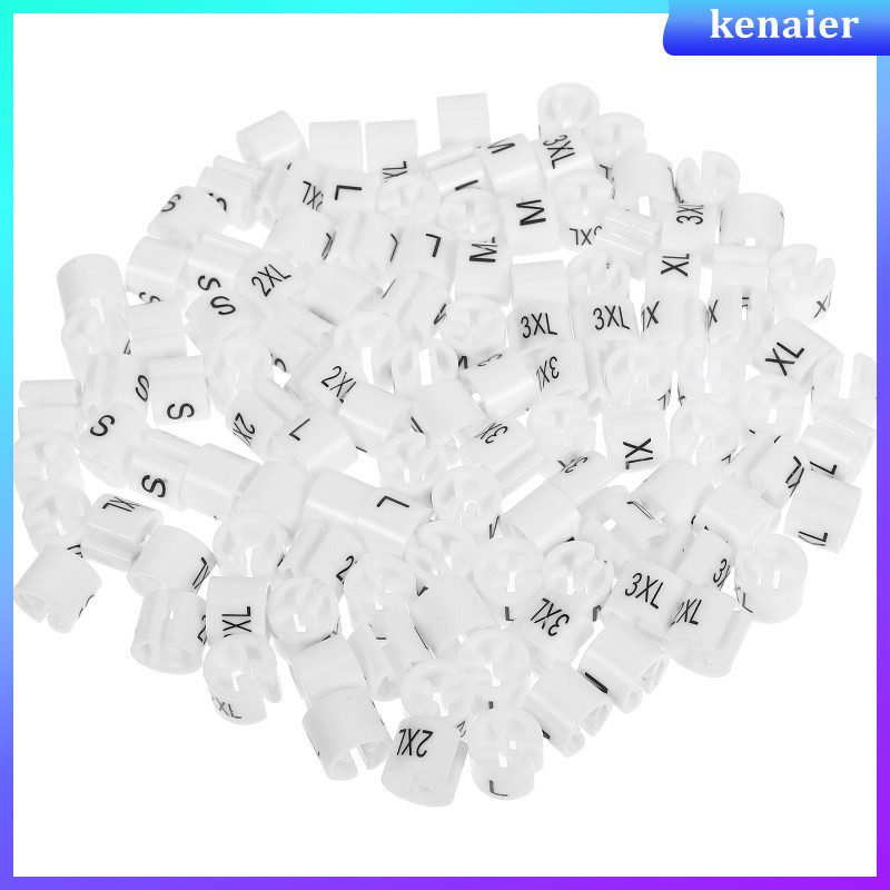 服裝尺寸夾衣架嬰兒衣服標籤扣 120 件 kenaier