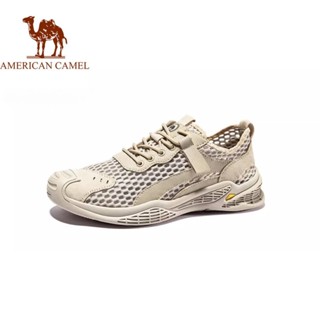 American Camel 男士網眼透氣休閒運動鞋男士運動鞋