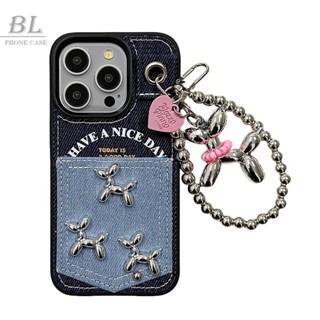 可插卡復古牛仔帶掛繩 適用iphone 16 15 14 13 12 pro max i15 i16 16pro 手機殼