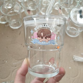 客製水杯 明星周邊杯子 竹節杯 網紅玻璃水杯 彩印水杯 ins來圖定製 小眾圖案 簡約吸管杯 咖啡杯 飲料杯 啤酒杯