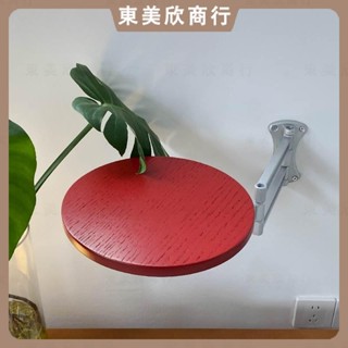 床頭桌 壁掛可折疊小圓盤床邊桌 邊幾 伸縮茶几