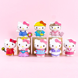 PS1 8 件 Hello Kitty 可動人偶裝扮日記模型娃娃玩具兒童汽車飾品系列 SP1