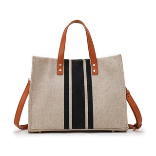 【無限美】ladies handbags手提公文包網紅職業通懃簡約時尚大容量帆佈包包