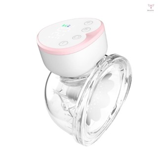 可穿戴吸奶器擴音電動吸奶器,用於母乳喂養 4 種模式 12 級吸力低噪音內建電池,帶 180 毫升牛奶收集器,適合家庭旅