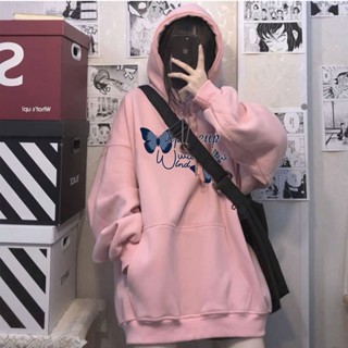 胖胖美依 S-4XL 大碼女裝 印花上衣 學院風 連帽T卹 大尺碼上衣 新款衛衣薄款洋氣連帽寬鬆甜美風-2212.