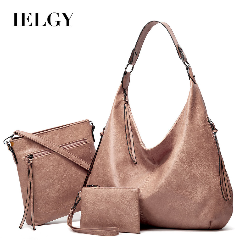 IELGY  大容量軟皮托特包子母包