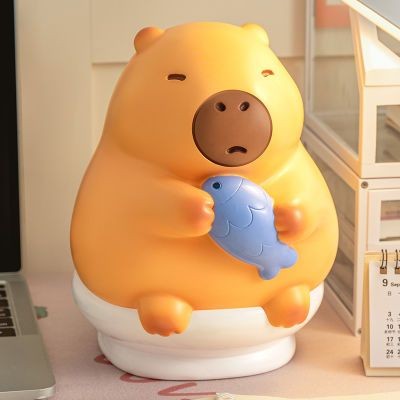 卡皮巴拉存錢罐 卡皮巴拉存錢筒 水豚存錢罐 只進不出 防摔存錢筒 儲蓄錢罐 存錢桶 存錢筒 存錢罐 撲滿 紙鈔存錢筒