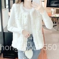 熱賣.背心馬甲外套 韓版秋冬新款羔羊毛馬甲女韓版保暖加厚短版外穿洋氣馬夾早春外套 毛衣背心 小香風背心 羽絨背心 羽絨外