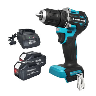 PATUOPRO 21V 無刷電鑽 50-100N.m 扭矩無繩電鑽起子充電電動工具適用於牧田 18V 電池