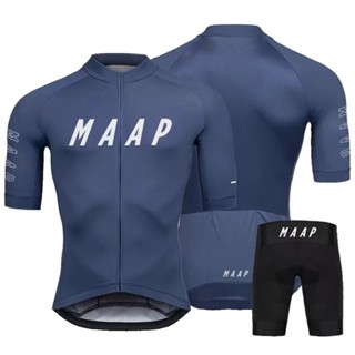 修身版型短袖騎行服腳踏車車衣舒適速乾[S426]新款MAAP公路自行車夏季騎行男款短袖牛奶舒適上衣透氣套裝速幹