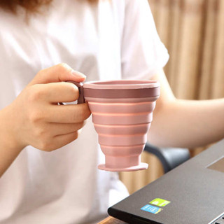 折疊杯 折疊水杯 折疊水壺 可摺疊伸縮水杯旅行出差便攜矽膠耐高溫創意可愛水杯伸縮迷你杯子