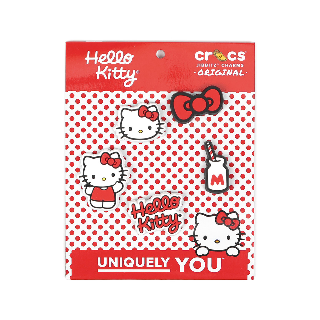 Crocs 洞洞鞋 鞋扣 Hello Kitty 卡駱馳 蝴蝶結 凱蒂貓 5入裝 [ACS] 10012664