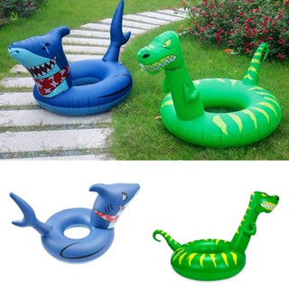 TU Dinosaur 充氣游泳圈 - 大型浮動泳池漂浮物,兒童騎乘式水上玩具,適合夏季樂趣