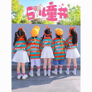 廠家直銷新款現貨免運廠家直銷新款現貨免運[1473人收藏]六一兒童演出服女童爵士舞蹈服小學啦啦隊服裝街舞舞蹈服嘻哈套裝