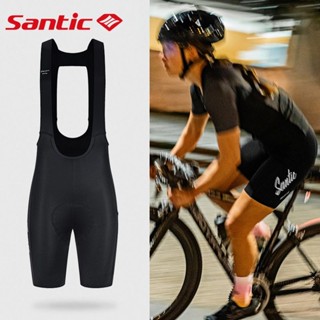 【運動裝備】【夜間反光】Santic森地客夏季騎行服背帶短褲義大利緩震坐墊公路自行車服套裝
