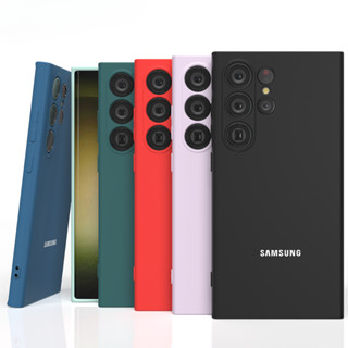 SAMSUNG 適用於三星 S25Ultra S25plus 手機殼軟液體矽膠超薄防震手機後蓋適用於 Galaxy S2