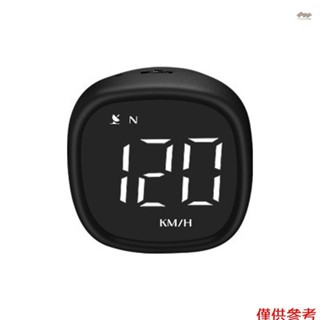 汽車摩托車抬頭顯示 LED 數字 GPS 車速表支援 MPH/KMH 時間顯示超速報警疲勞駕駛提醒帶燈