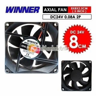 散熱風扇 DC 24V 0.08A 8CM WINNER 散熱風扇 80X80X25MM