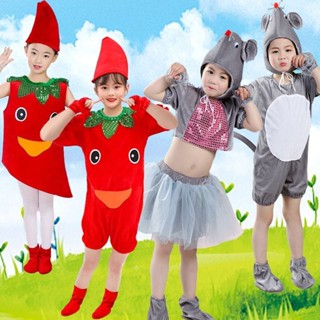 兒童動物服小老鼠演出服貓和老鼠錶演服裝卡通米老鼠吃辣椒舞蹈服