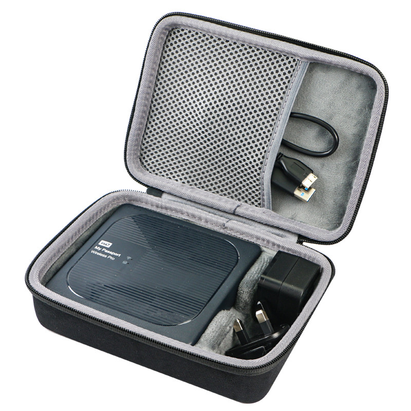 【優惠推薦】適用西數My Passport Wireless無線WIFI移動硬碟收納包硬殼防震包