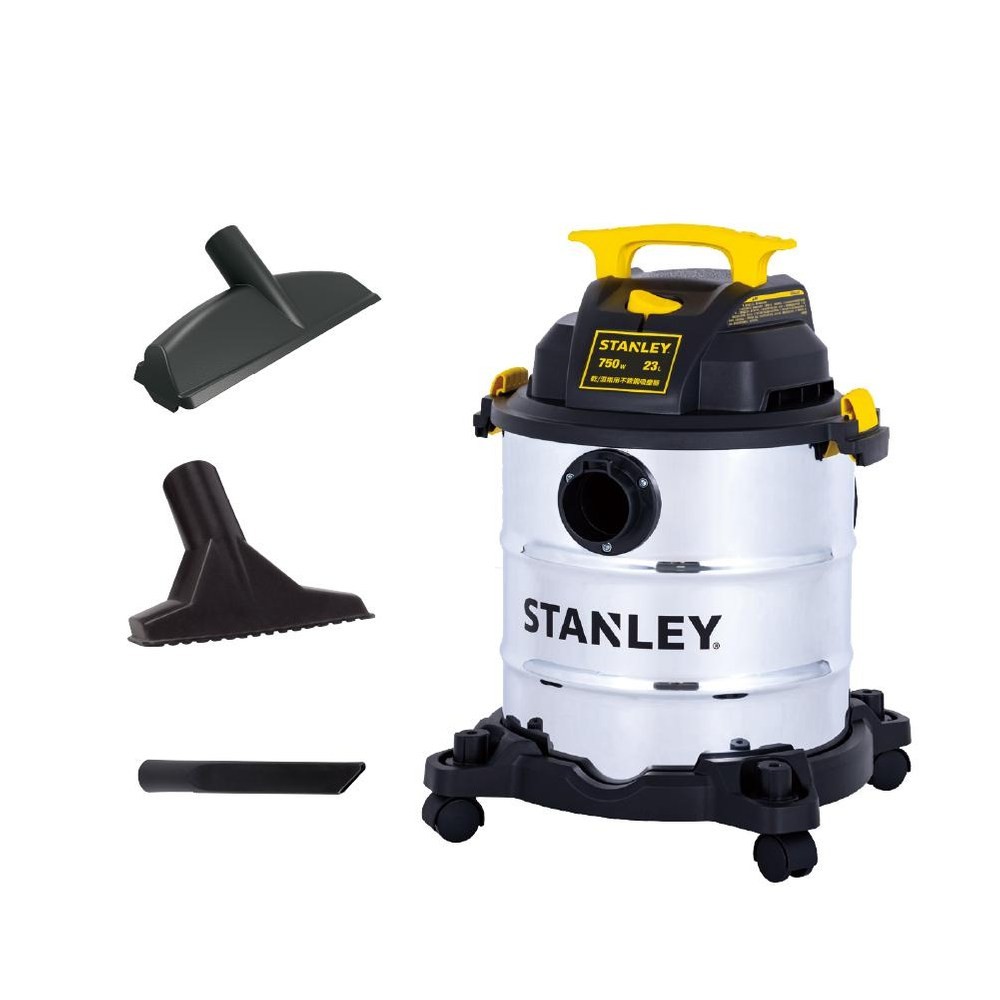 STANLEY乾濕兩用不銹鋼吸塵器 23L