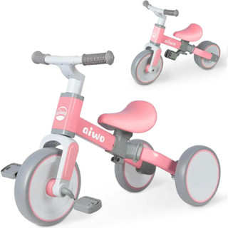 4in1 1-3嵗幼兒三輪車，1至4嵗男孩女孩的幼兒平衡自行車第一件禮物，騎乘玩具幼兒自行車兒童T
