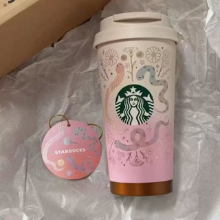 ★ins星巴克 【店鋪熱銷】星巴克美式杯子保溫杯吸管車用水杯男女高顏值吸管不鏽鋼咖啡杯蓋