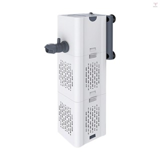 15w 水族箱過濾器,魚缸過濾器水族箱過濾泵迴圈內部過濾器,最大流量為 1000L/H 可調氣流靜音低噪音