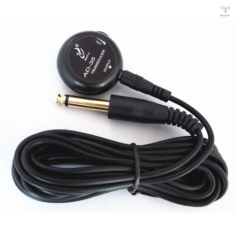 Toyutw)ad-35 迷你拾音器壓電放大器換能器棒壓電拾音器適用於原聲吉他尤克里裡小提琴大提琴班卓琴
