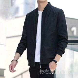 [1341人好評]新款2023男士夾克韓版帥氣修身外套夏春季薄款青年1-2件款式立領