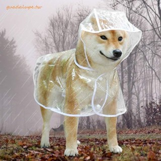 GUADALUPE寵物雨衣,防水重量輕透明狗狗雨衣,多尺寸S-8XL全面保護耐咬寵物雨披雪納瑞