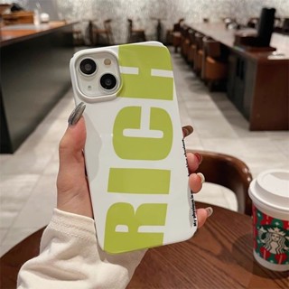 抹茶綠英文 小清新 手機保護殼適用於 iPhone 12Pro 14 16Pro 13ProMax XSMAX 15Pr