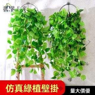 新店特價#模擬綠蘿長藤蔓綠植模擬房間客廳墻上塑膠假葉子植壁掛綠植壁掛式